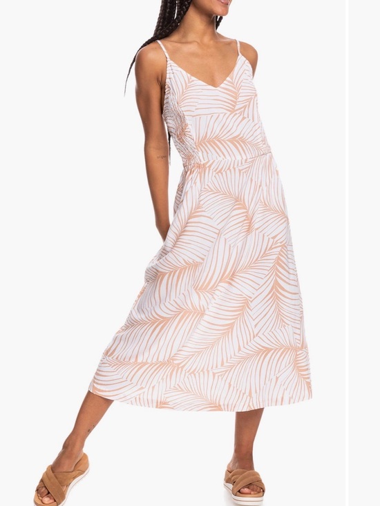 Roxy Dresses & Skirts - Roxy Land of Life dress in Toast Palm Tree Dreams